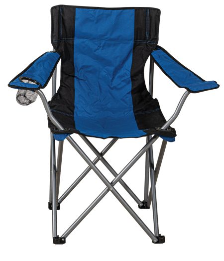 Μπλέ Πτυσσόμενο Καρεκλάκι Παραλίας - Camping Με Μεταλλικό Σκελετό , 49(w) x 82(d) x 45/88(h)cm