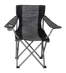 Γκρί Πτυσσόμενο Καρεκλάκι Παραλίας - Camping Με Μεταλλικό Σκελετό , 49(w) x 82(d) x 45/88(h)cm