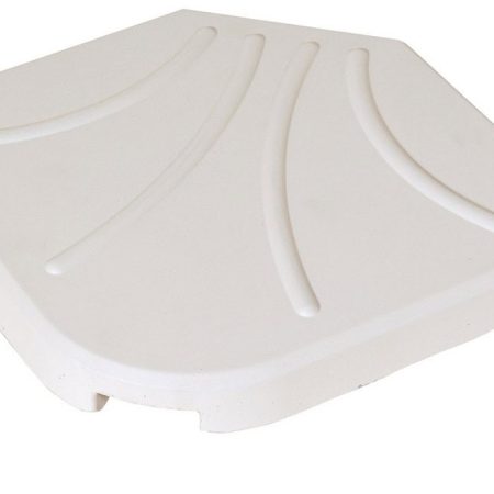 Λευκή Βάση Πλάκα 50 x 50cm Για Γωνιακές Ομπρέλες 25Kgr