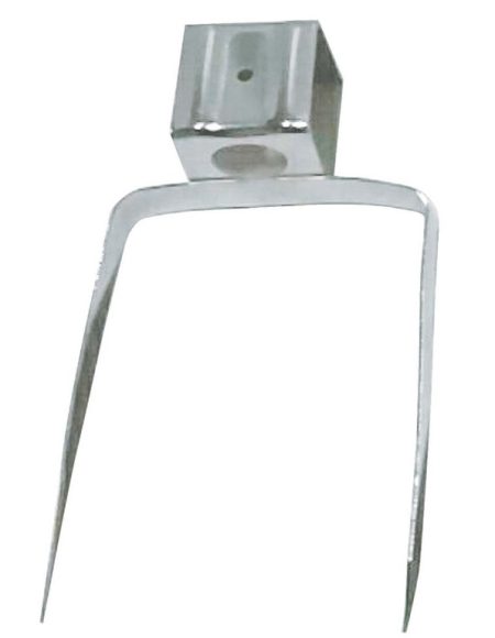 Πηρούνα Σούβλας Λάμα Χρωμίου 22mm x 13cm