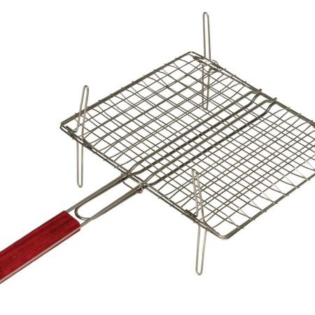 Καρέ Ανοξείδωτη Σχάρα Με Πόδια , 33(d) x 40(w) x 63(l)cm