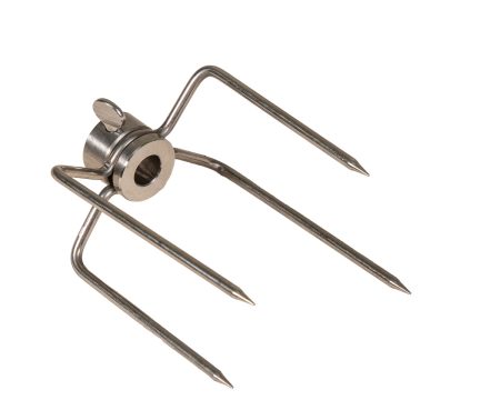 Πηρούνα Σούβλας Κοκορετσιού Χρωμίου 11mm x 10cm