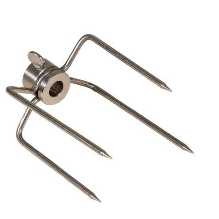Πηρούνα Σούβλας Κοκορετσιού Χρωμίου 11mm x 10cm