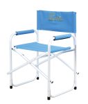 Μπλέ Πτυσσόμενη Πολυθρόνα Σηνοθέτη Παραλίας Με Αλουμίνιο Σκελετό Και Πολυεστερικό Ύφασμα , 56 x 48 x 80(h)cm