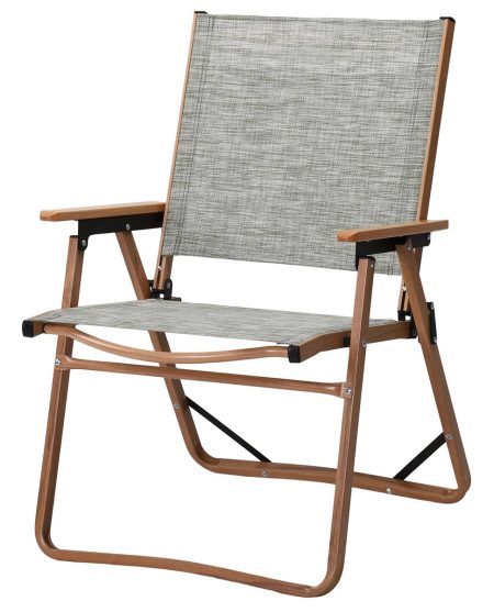 Πτυσσόμενο Καρεκλάκι Παραλίας Με Αλουμίνιο Σκελετό Και Πράσινο Μελανζέ Διάτρητο 2 x 1, 54(w) x 52(d) x 78(h)cm