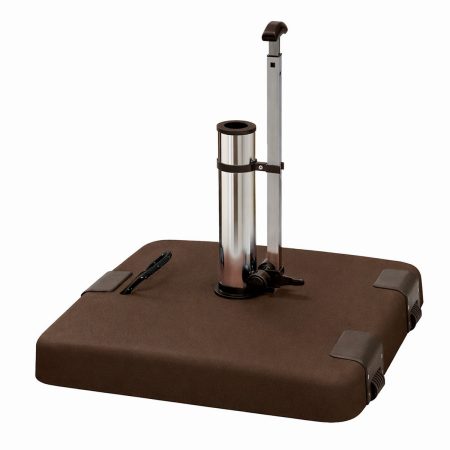 Taupe Τσιμεντένια Βάση Ομπρέλας 50Kgr , Με Λαβή Και Ρόδες