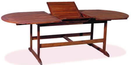Ξύλινο Επεκτεινόμενο Τραπέζι Acacia Wood 150 + 50 = 200 x 90 x 72(h)cm