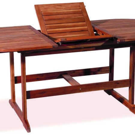 Ξύλινο Επεκτεινόμενο Τραπέζι Acacia Wood 180 + 60 = 240 x 100 x 72(h)cm