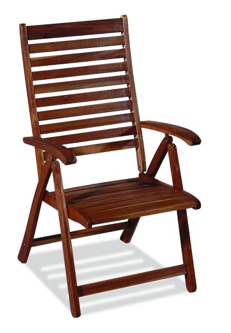 Ξύλινη Ψηλόπλατη Πτυσσόμενη Πολυθρόνα 5 Θέσεων ,Acacia Wood