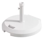 Λευκή Βάση Ομπρέλας 40Kgr Με Πλαστικό Κάλυμα ABS Φ55