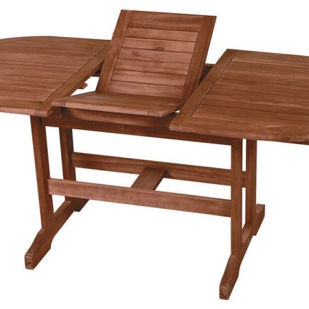 Οβάλ Επεκτεινόμενο τραπέζι Red Acacia ,150 + 50 = 200 x 90x 72(H)cm
