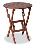 Ξύλινο ,Στρογγυλό Πτυσσόμενο Τραπέζι Acacia 60 x 75(h)cm