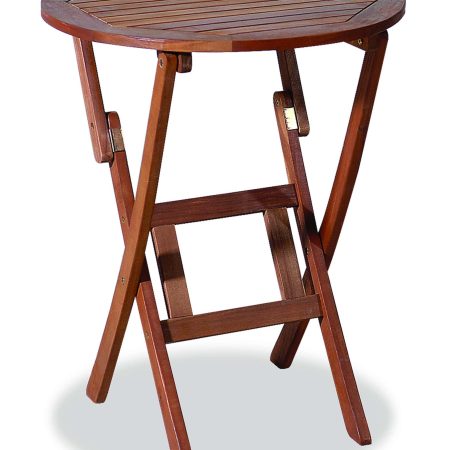 Ξύλινο ,Στρογγυλό Πτυσσόμενο Τραπέζι Acacia 60 x 75(h)cm