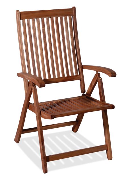 Ξύλινη Ψηλόπλατη Πτυσσόμενη Πολυθρόνα 5 Θέσεων ,Acacia Wood