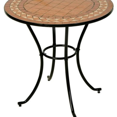 Στρογγυλό Μεταλλικό Τραπέζι Mosaic 76 x 75(h)cm