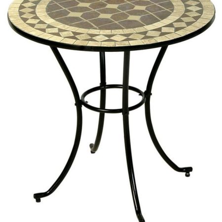 Στρογγυλό Μεταλλικό Τραπέζι Mosaic 76 x 75(h)cm