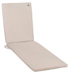 Εκρού Αδιαβροχοποιημένο Μαξιλάρι Για Ξαπλώστρα Με Φερμουάρ 196 x 58 x 6cm