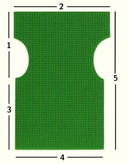 Πράσινο Ολόκληρο Ανταλλακτικό Πανί Σκηνοθέτη Με Διάτρητο Ύφασμα 2 x 1 Νο27