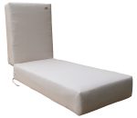 Εκρού Αδιαβροχοποιημένο Μαξιλάρι Για Ξαπλώστρα Με Φερμουάρ 196 x 58 x 20cm